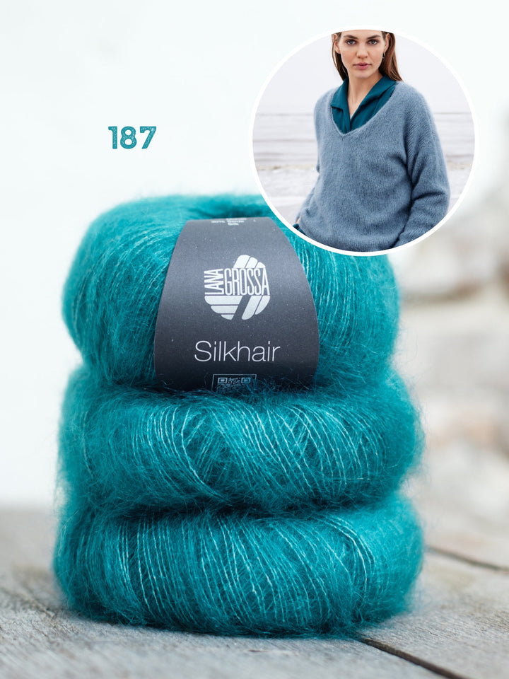 Strickpaket Silkhair Pullover