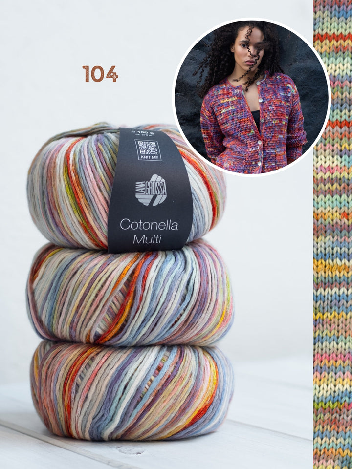 Häkelpaket Cotonella Multi Jacke