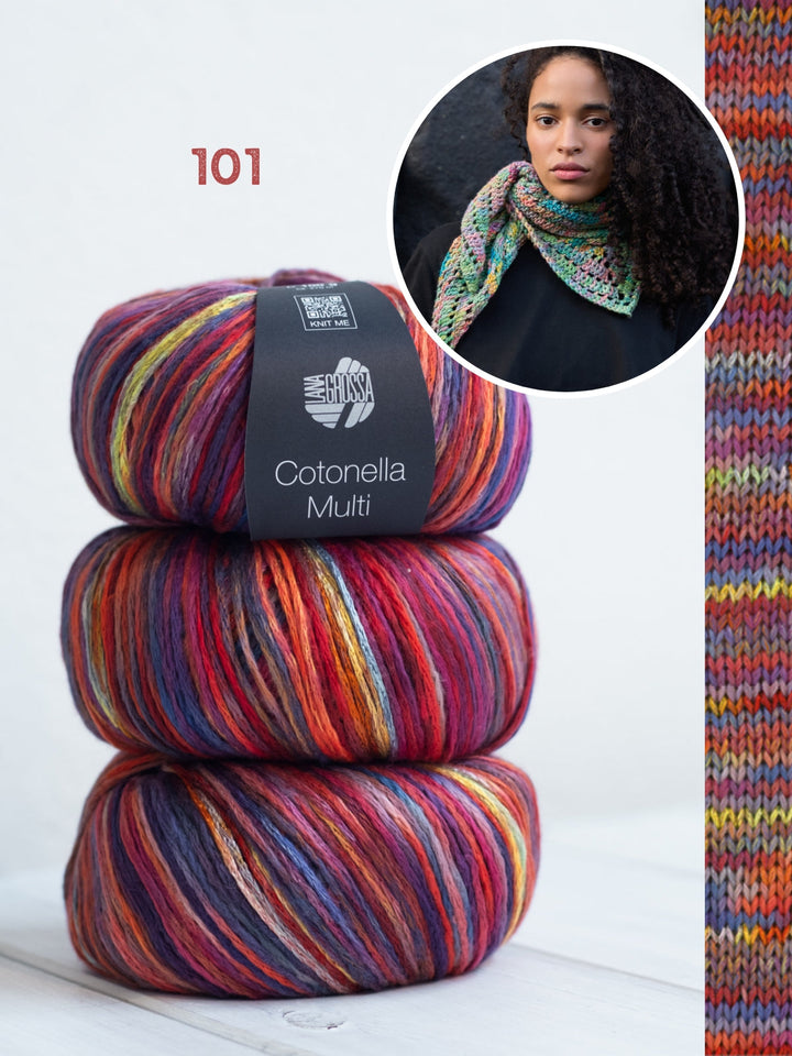 Häkelpaket Cotonella Multi Kleine Dreieckstuch