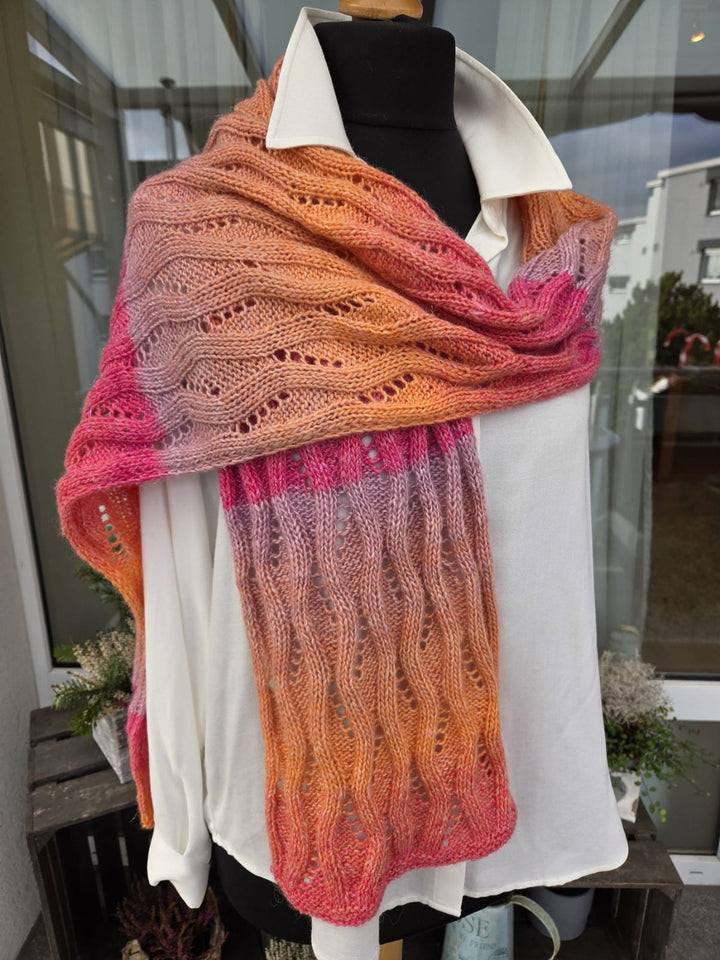 Strickpaket Lizas Schal Wintermorgen