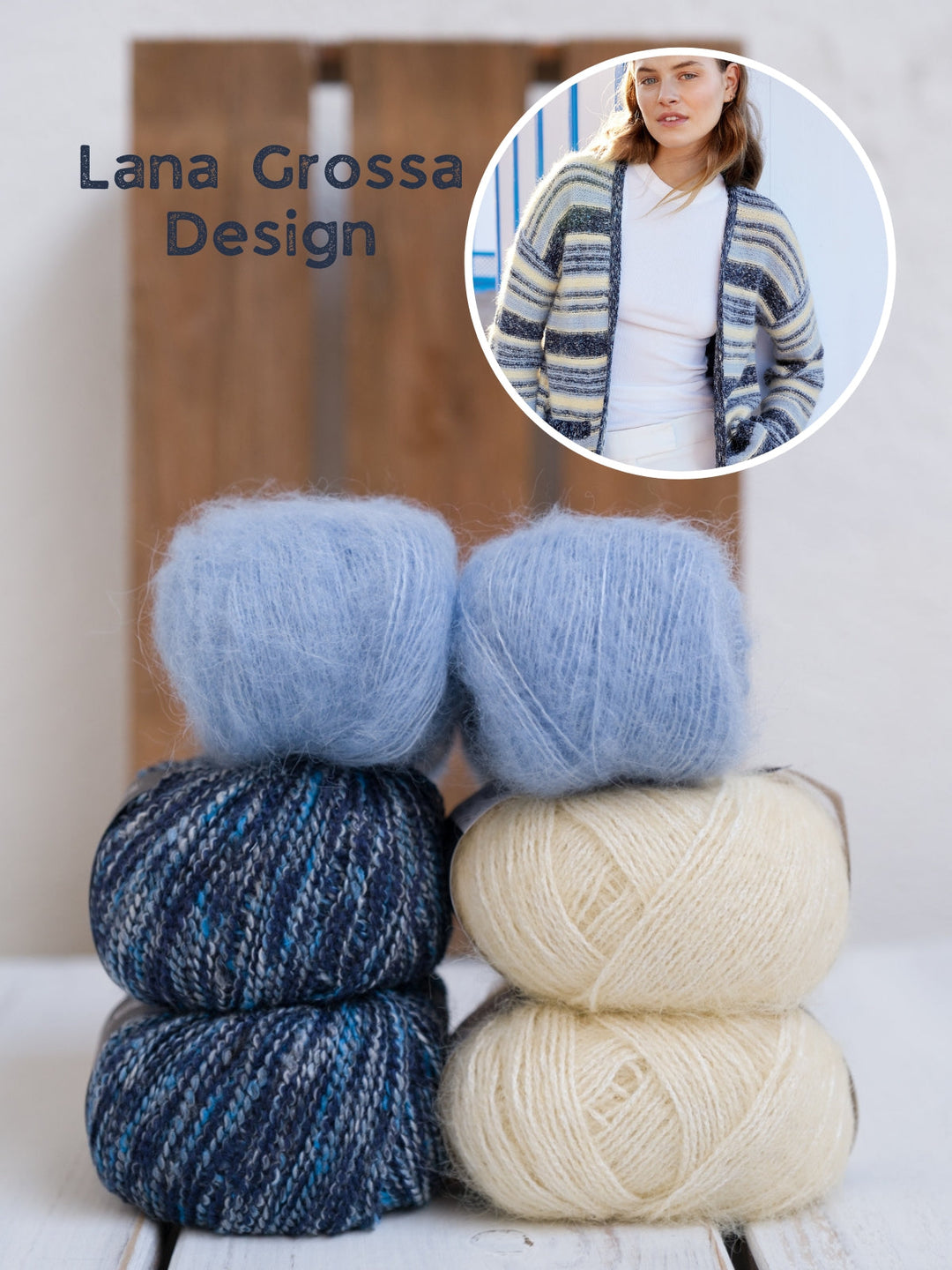 Strickpaket Maglia Setasuri Finito Streifenjacke