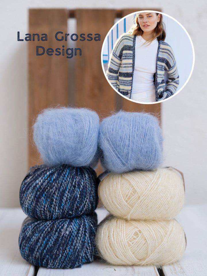 Strickpaket Maglia Setasuri Finito Streifenjacke