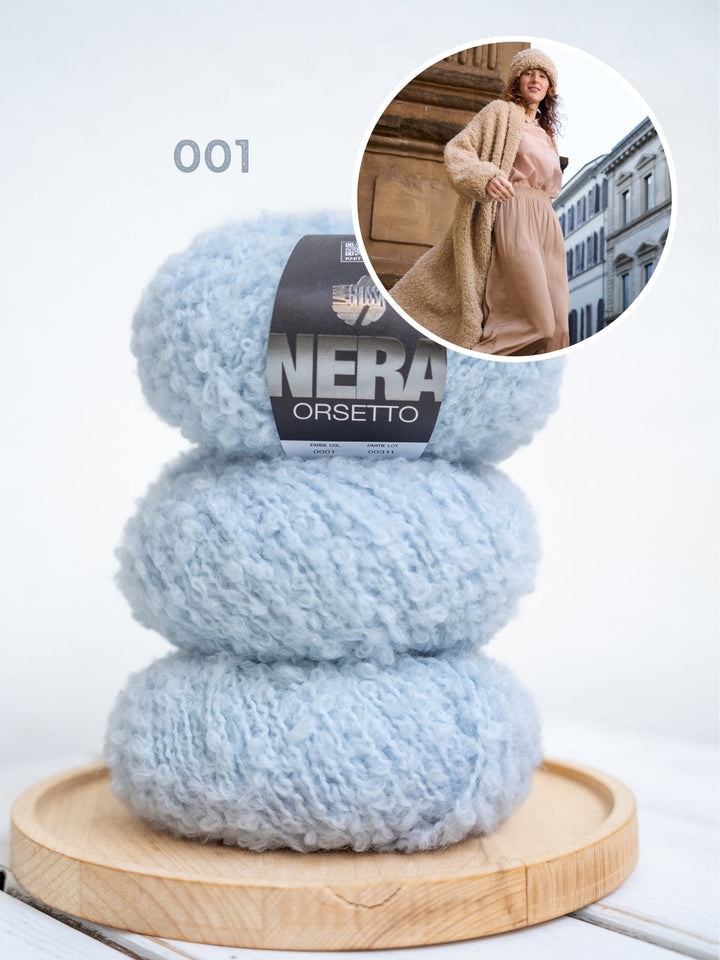 Strickpaket Orsetto langer Mantel