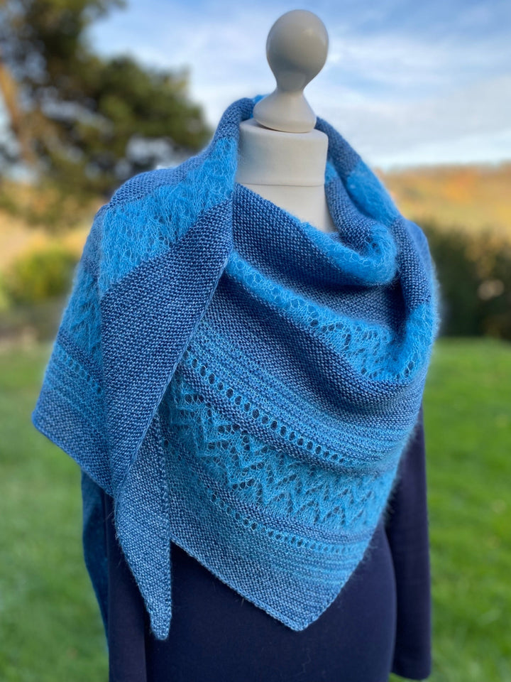 Strickpaket Lizas Tuch Tintenzauber