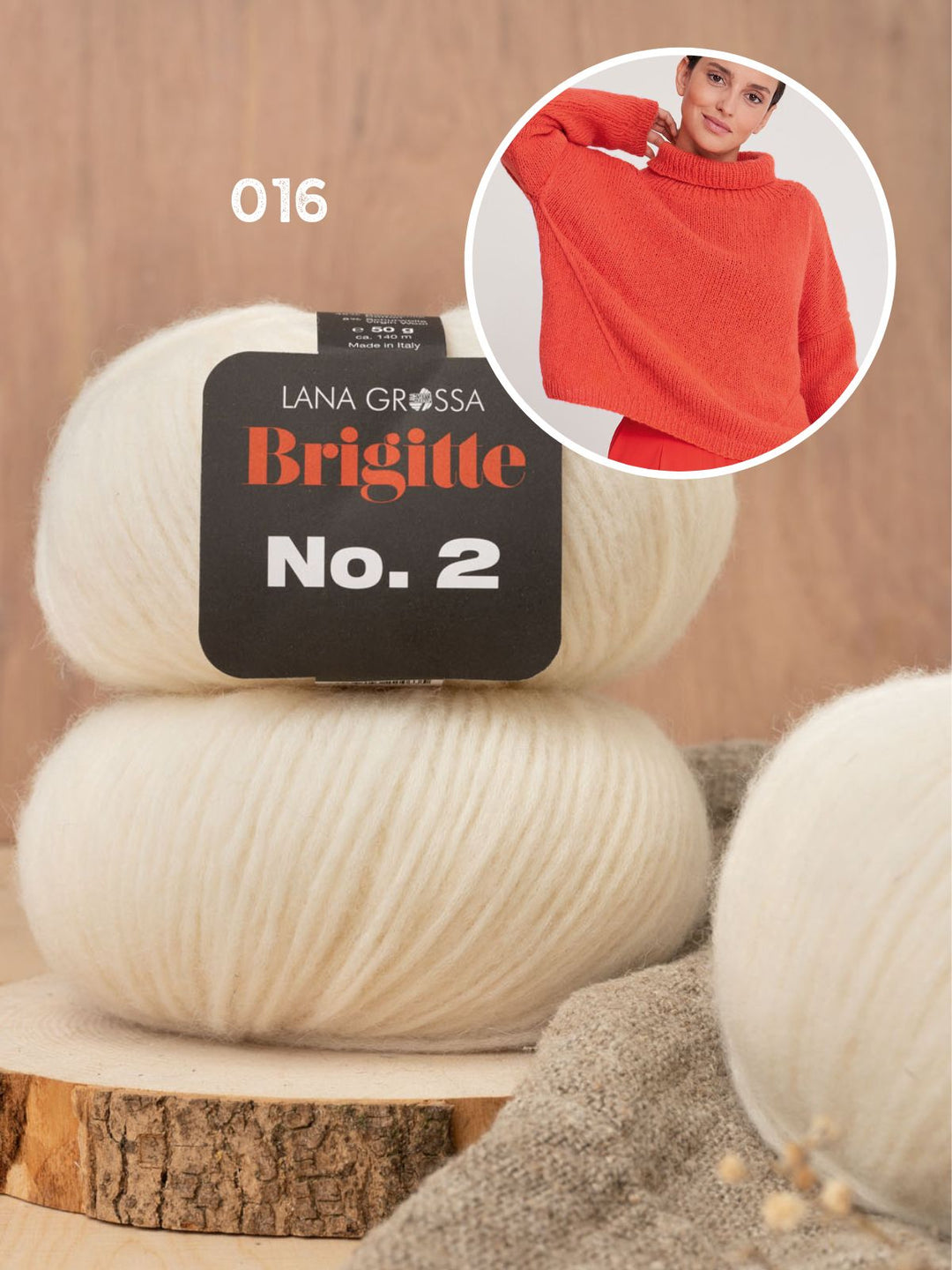 Strickpaket Brigitte No. 2 Pullover