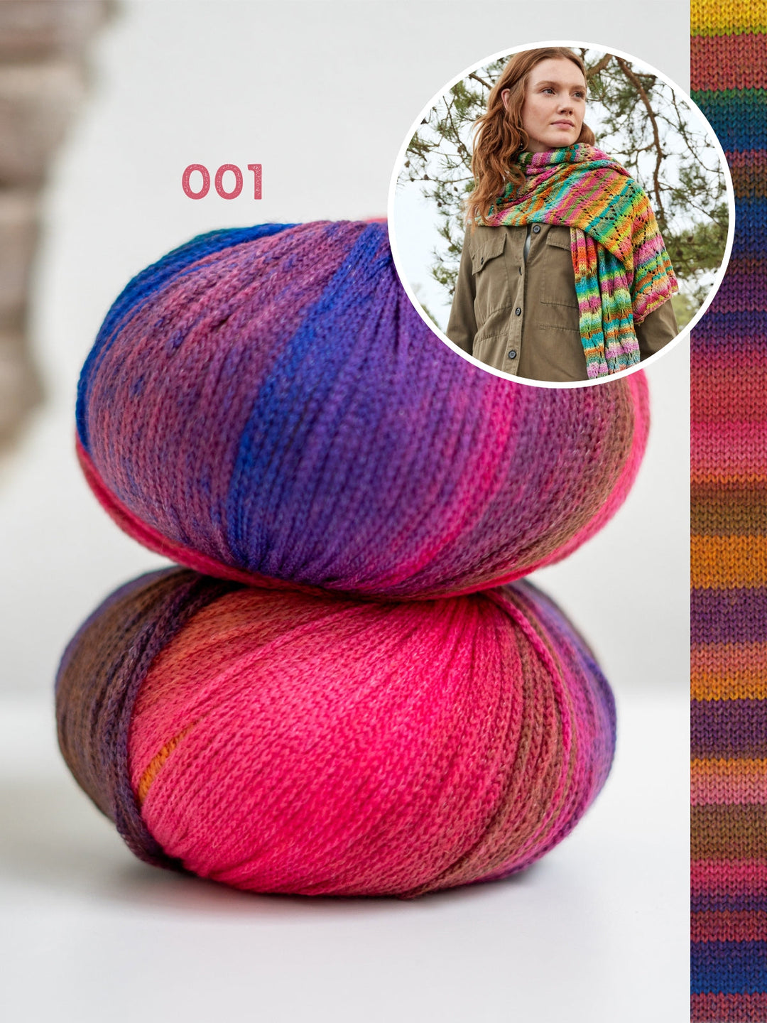 Strickpaket Farfalla Ajour-Schal