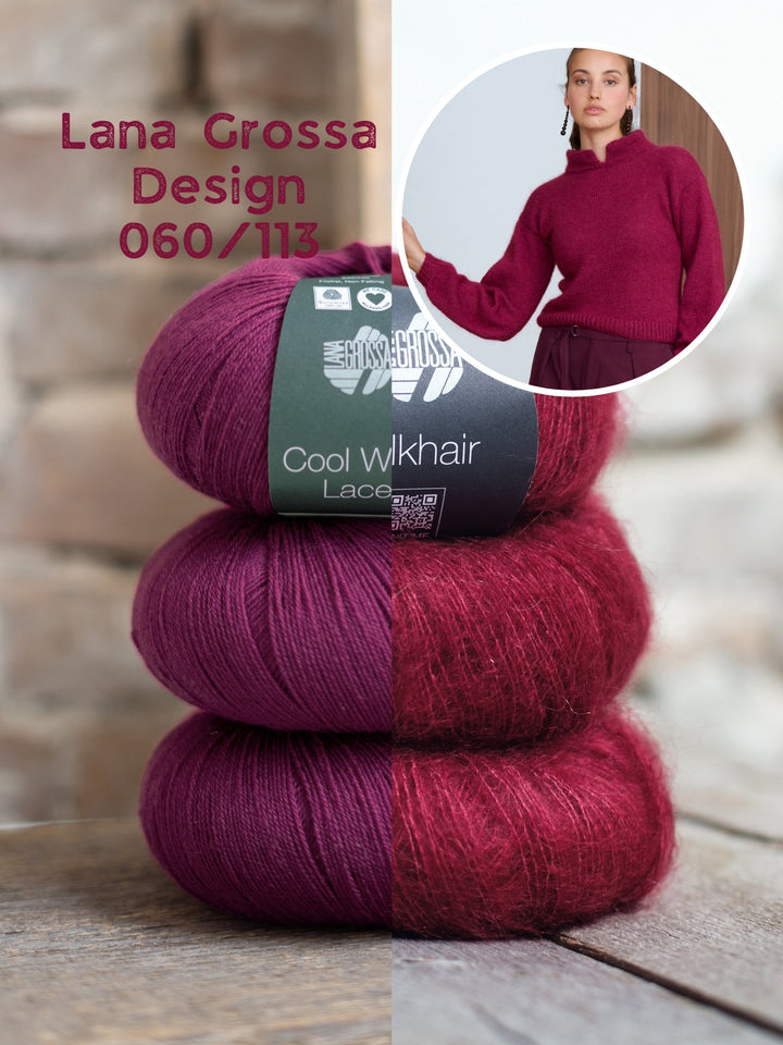 Strickpaket Cool Wool Lace Silkhair Pullover