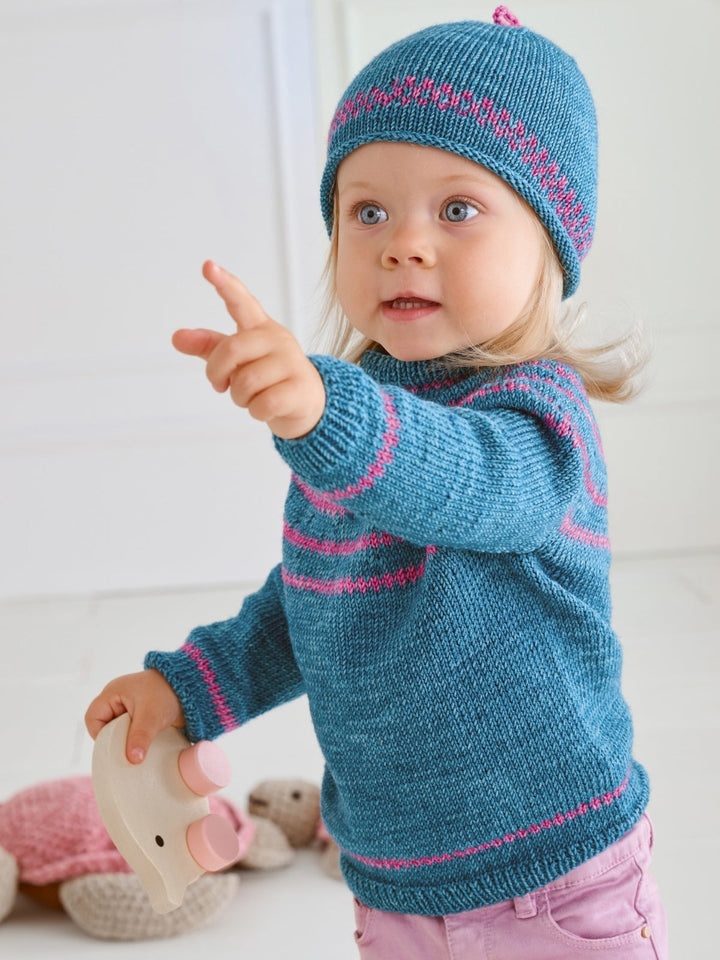 Strickpaket Cool Wool Vintage Pullover + Mütze