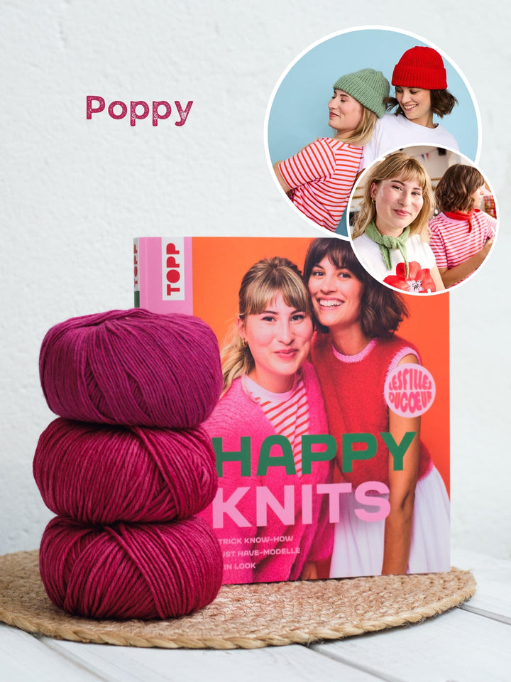 Strickpaket Mütze und Schal - Happy Knits