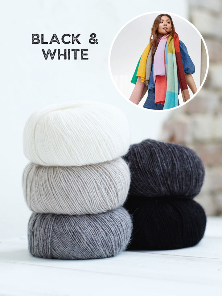 Strickpaket Ecopuno Streifenschal