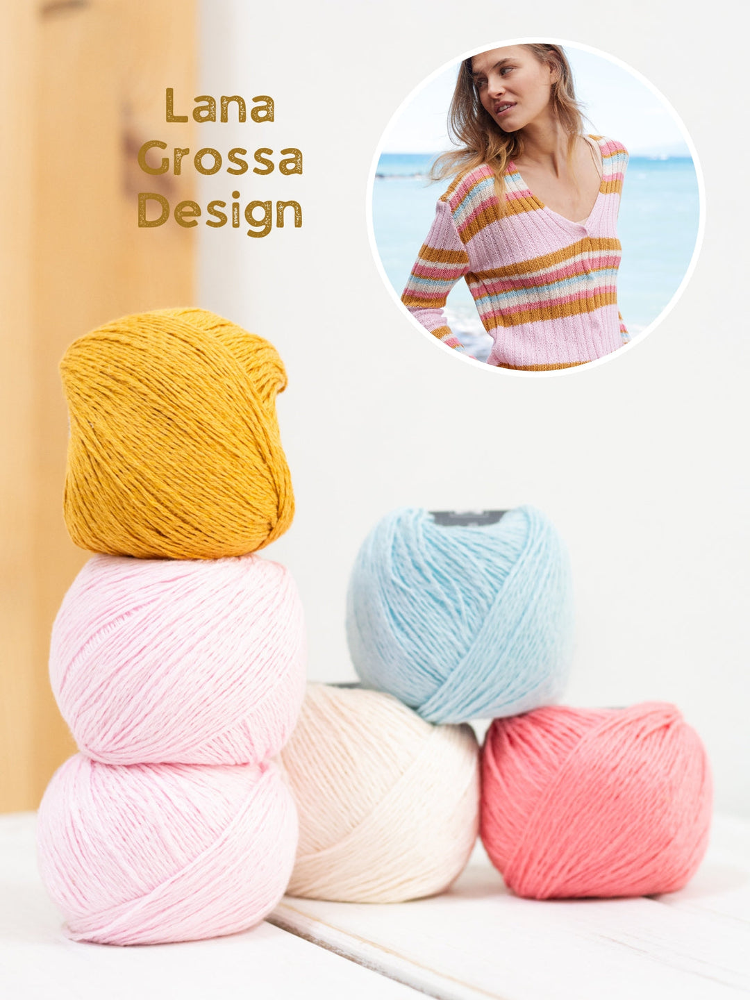Strickpaket Campo gestreifte Jacke