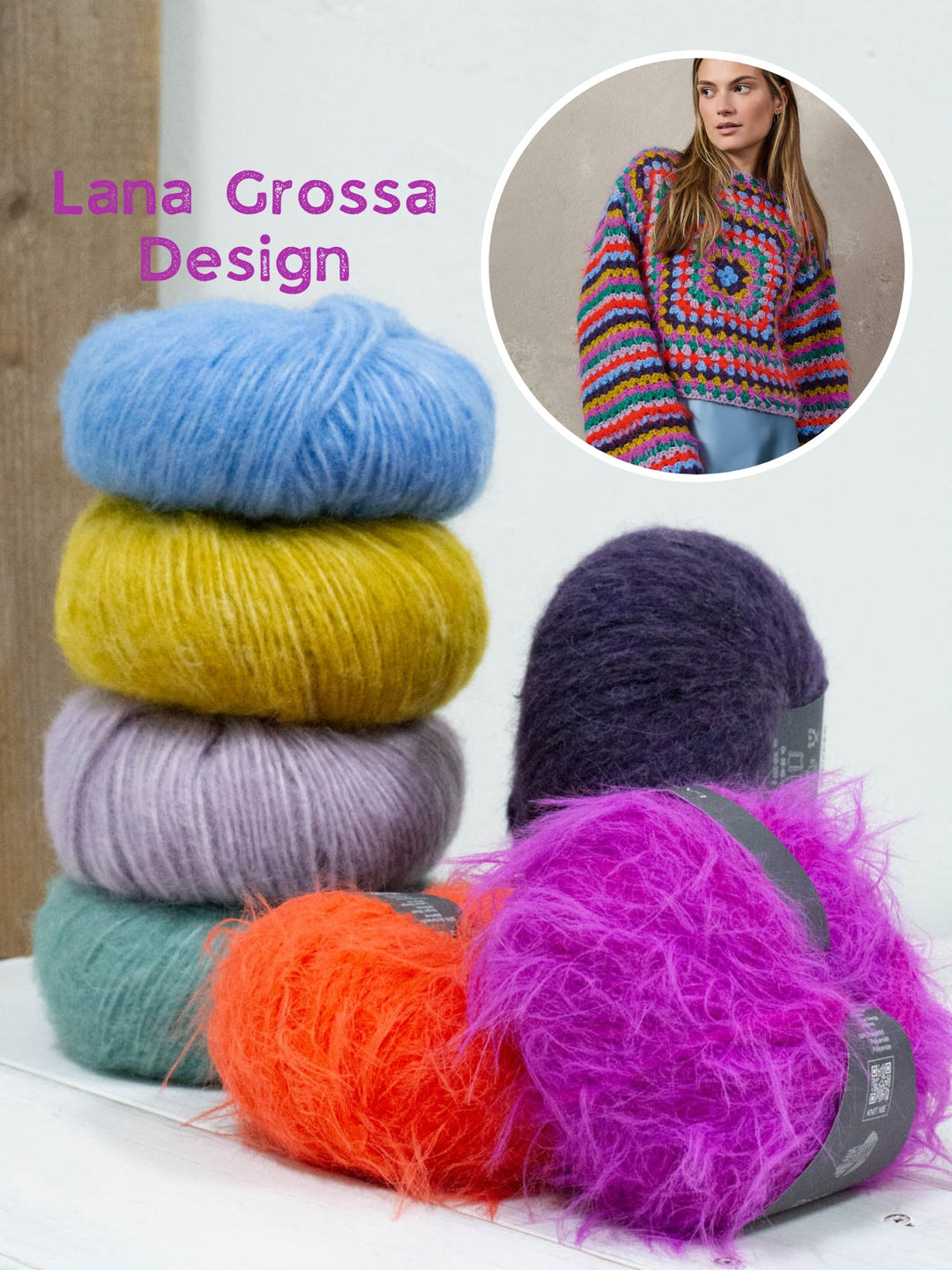 Häkelpaket Basta Alpaca Air II granny Pullover