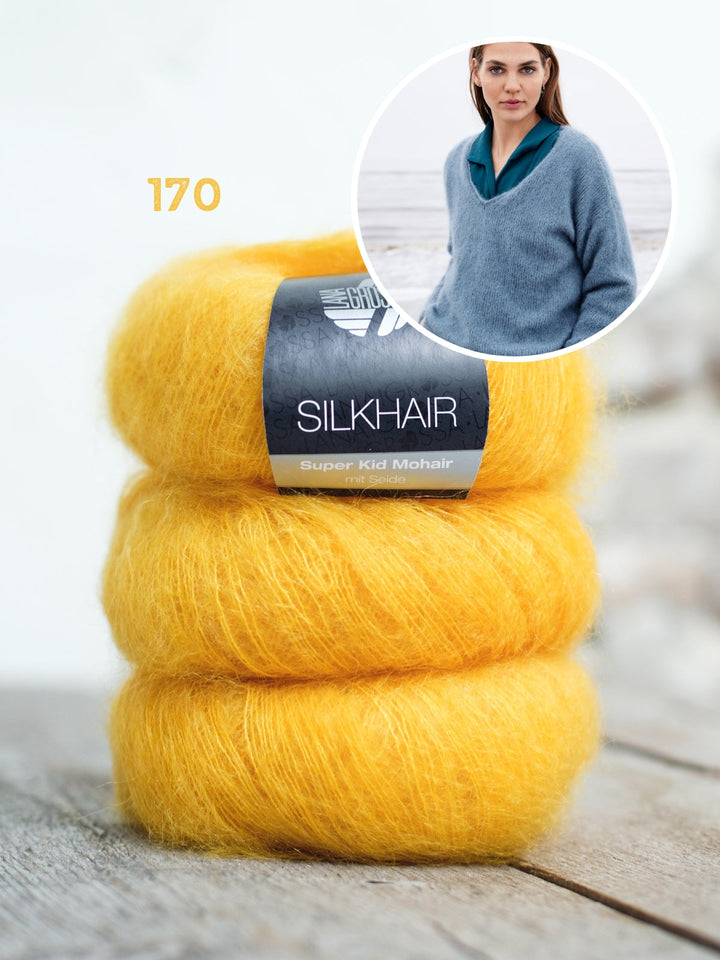 Strickpaket Silkhair Pullover