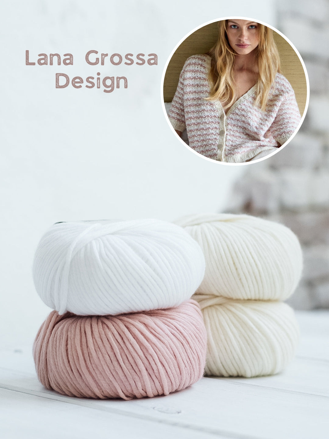 Strickpaket Summer Softness Kurze Jacke mit Streifen