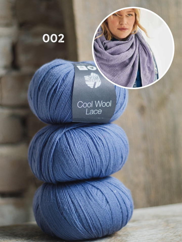 Strickpaket Cool Wool Lace Stola