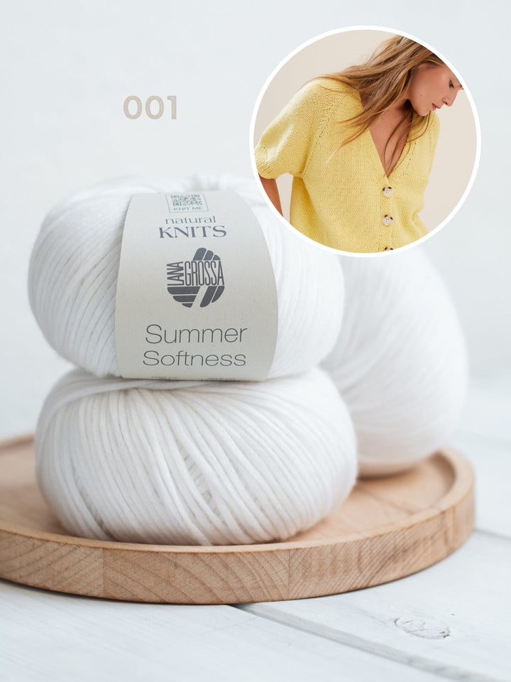 Strickpaket Summer Softness Kurzarm-Raglanjacke