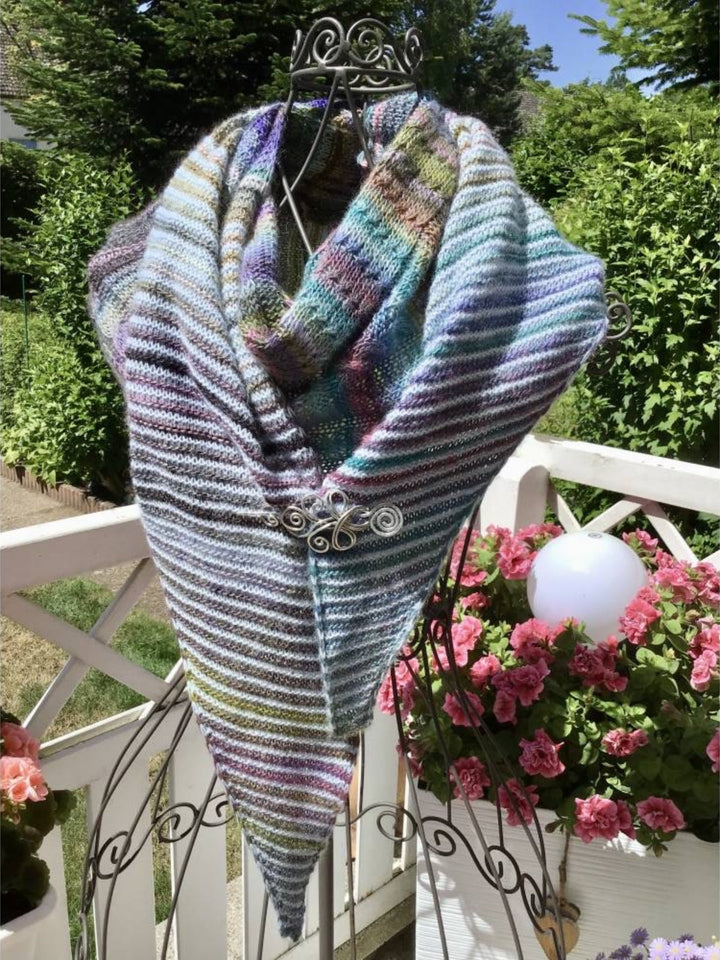 Strickpaket Lizas Tuch Orange Night – Colorissimo & Ecopuno