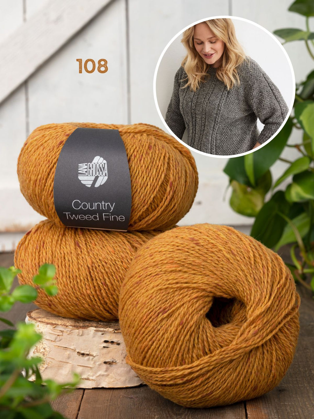 Strickpaket Country Tweed Fine Pullover