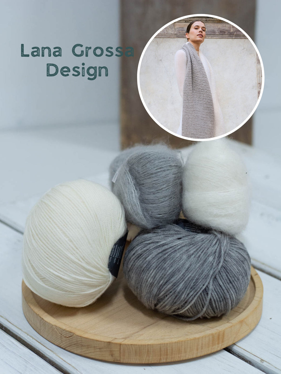 Strickpaket Cashmere 16 Fine Setasuri Colorblock-Schal