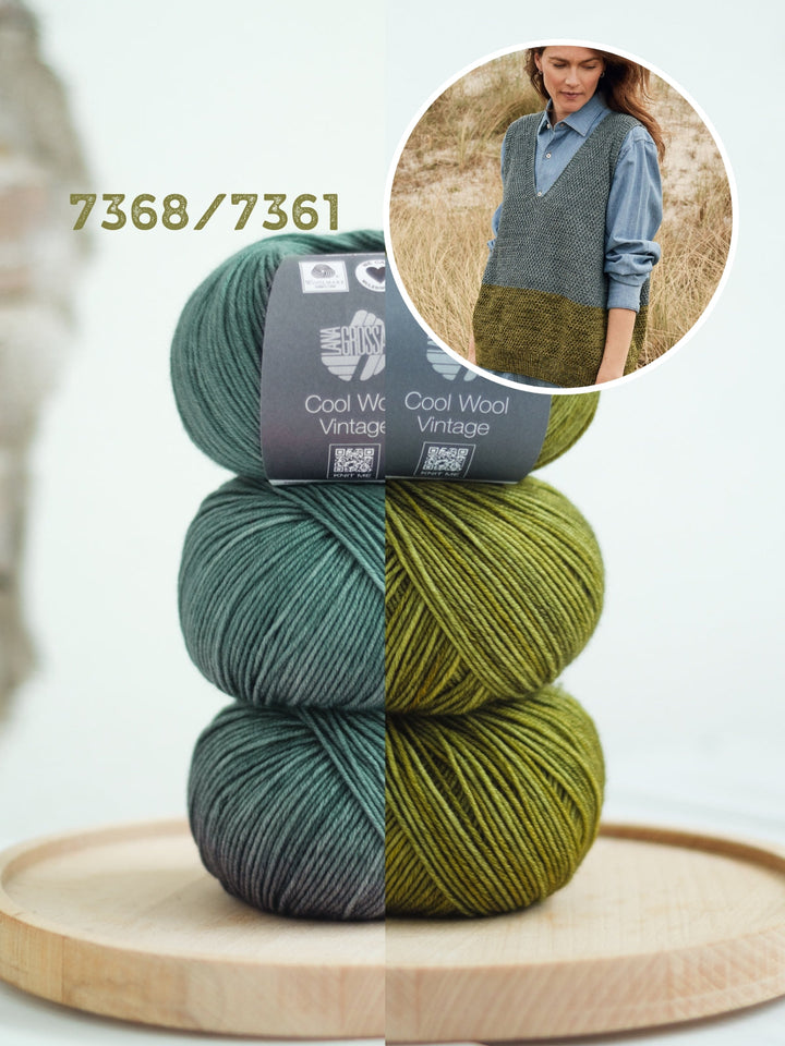 Strickpaket Cool Wool Vintage Pullunder
