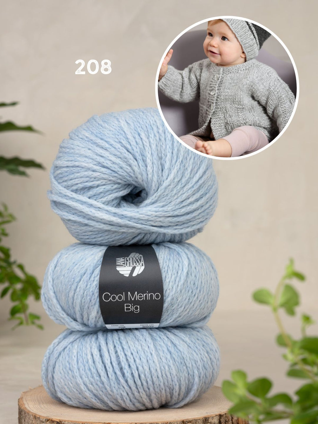 Strickpaket Cool Merino Big Babyjacke