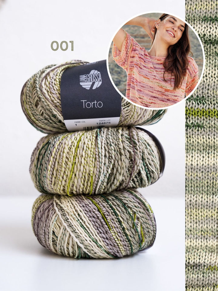 Strickpaket Torto T-Shirt mit Ajourdetails