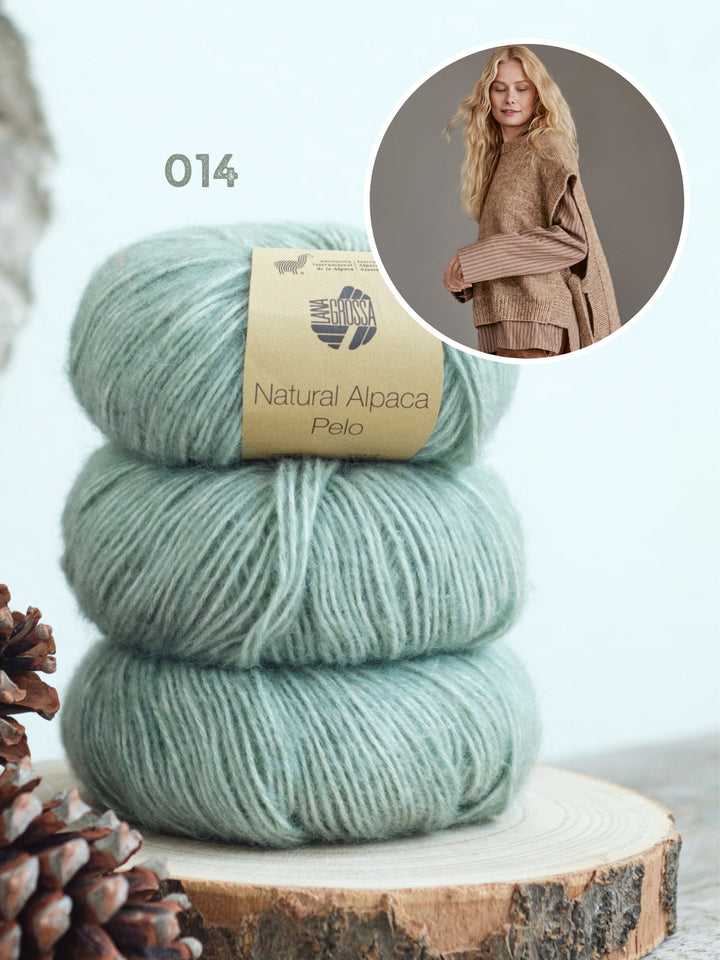 Strickpaket Natural Alpaca Pelo Slipover