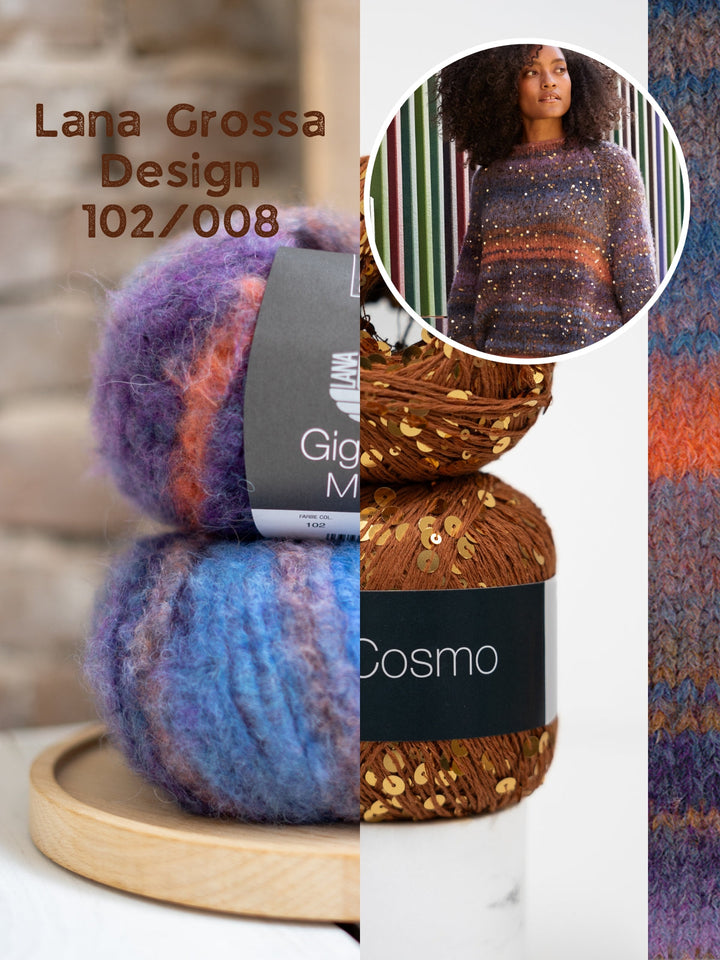 Strickpaket Gigante Multi Cosmo Oversized Pullover