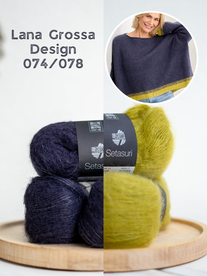 Strickpaket Setasuri Colorblock-Pullover