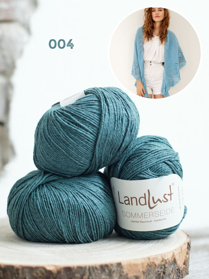 Strickpaket Landlust Sommerseide Dreieckstuch