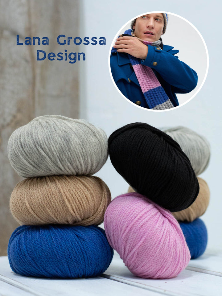 Strickpaket Cool Merino Mütze + Schal