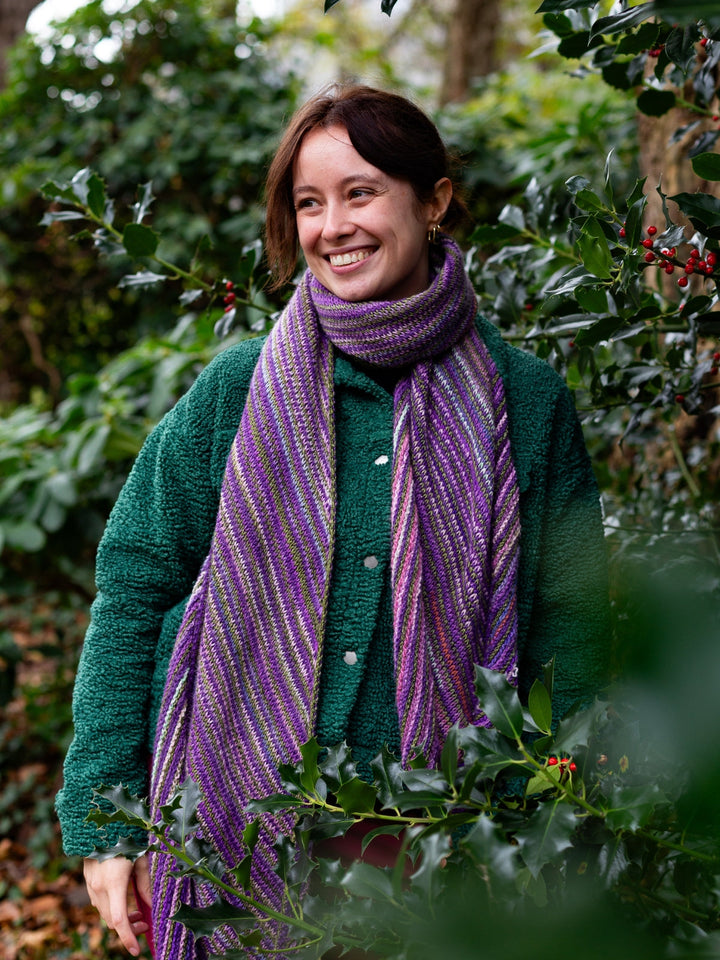 Tunesisches Häkelpaket Lavender Scarf – Studio Hook & Yarn