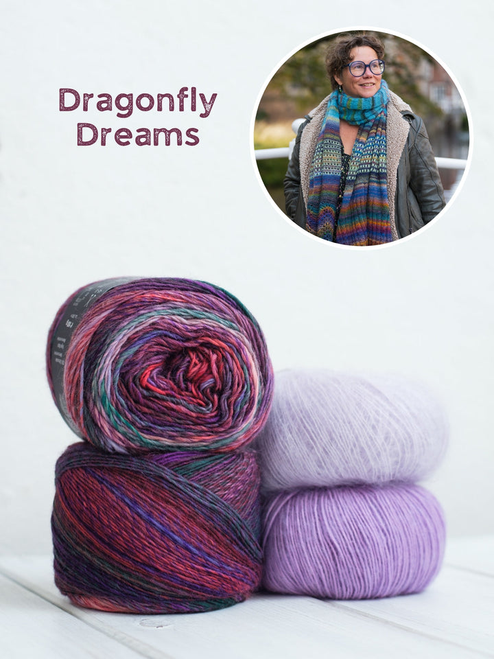 Strickpaket Lizas Tuch Shiny Trio - Winter