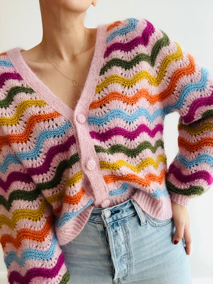Strickpaket Jean Cardigan - Kolibri by Johanna