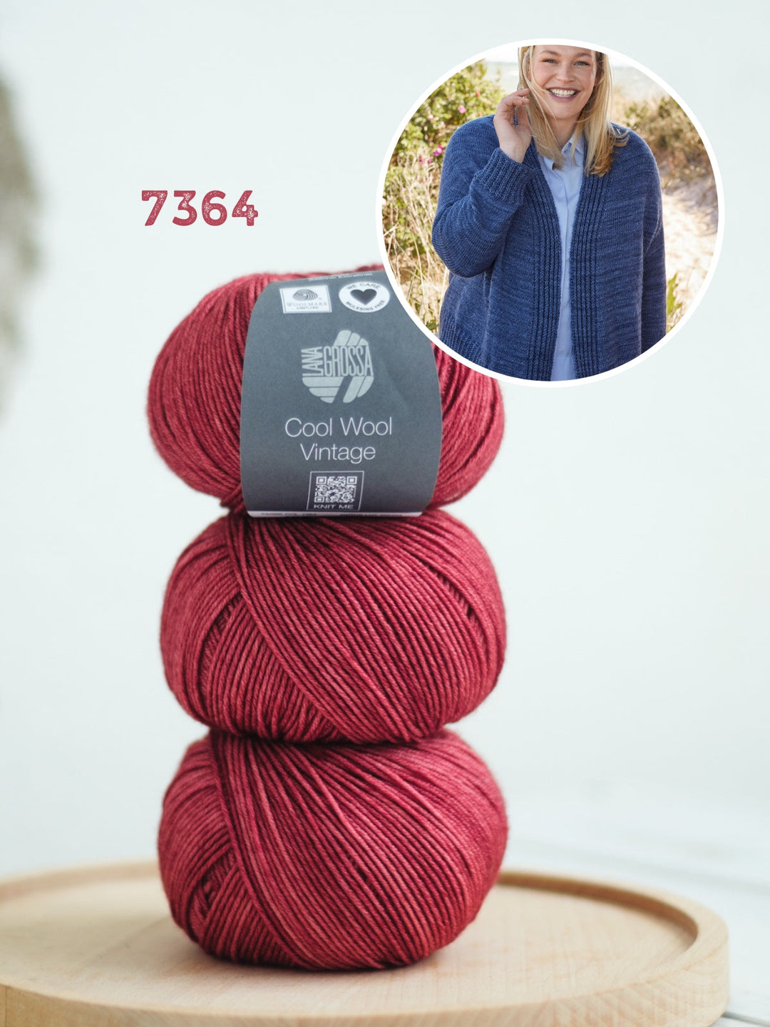 Strickpaket Cool Wool Vintage Jacke