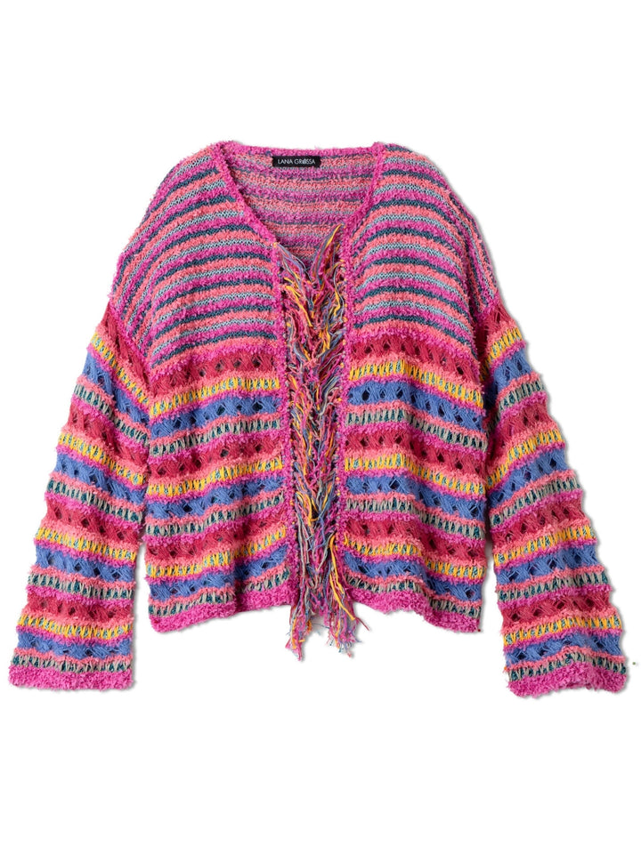 Strickpaket Frizzante Filo Lurex Per Fortuna Tessera Jacke