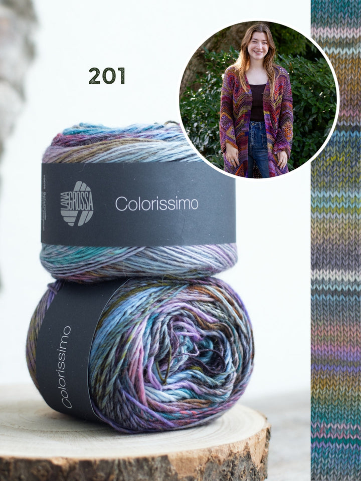 Häkelpaket Festive Granny Cardigan - Knotten Design