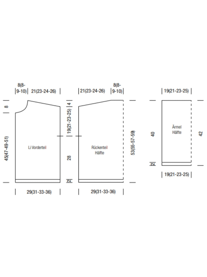 Strickpaket Frizzante Filo Lurex Per Fortuna Tessera Jacke