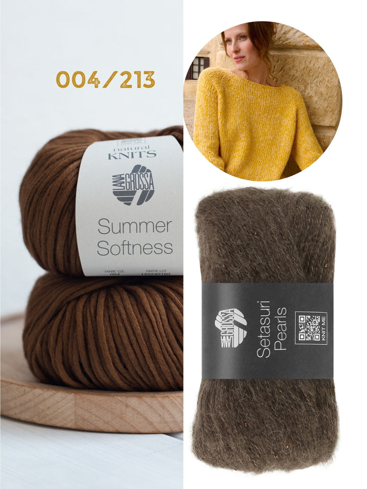 Strickpaket Summer Softness Setasuri Pearls Kurzarmpulli