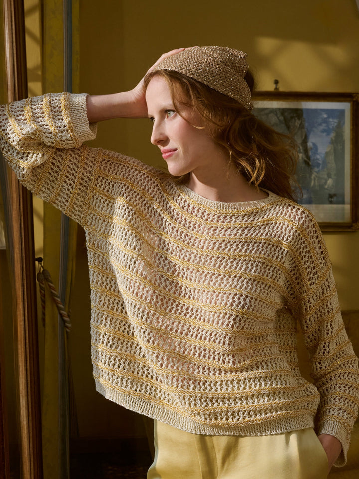 Strickpaket Filo Lurex Glamour Pullover