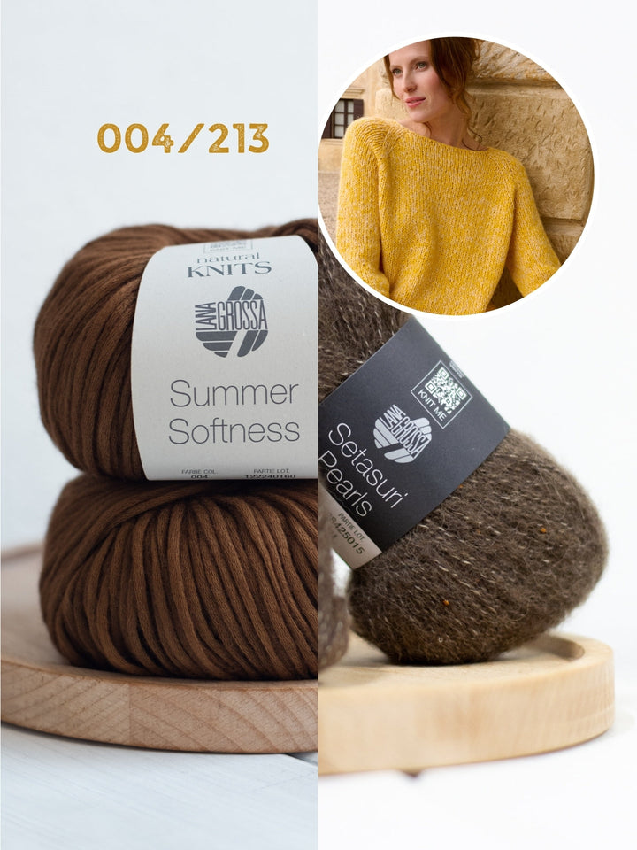 Strickpaket Summer Softness Setasuri Pearls Kurzarmpulli