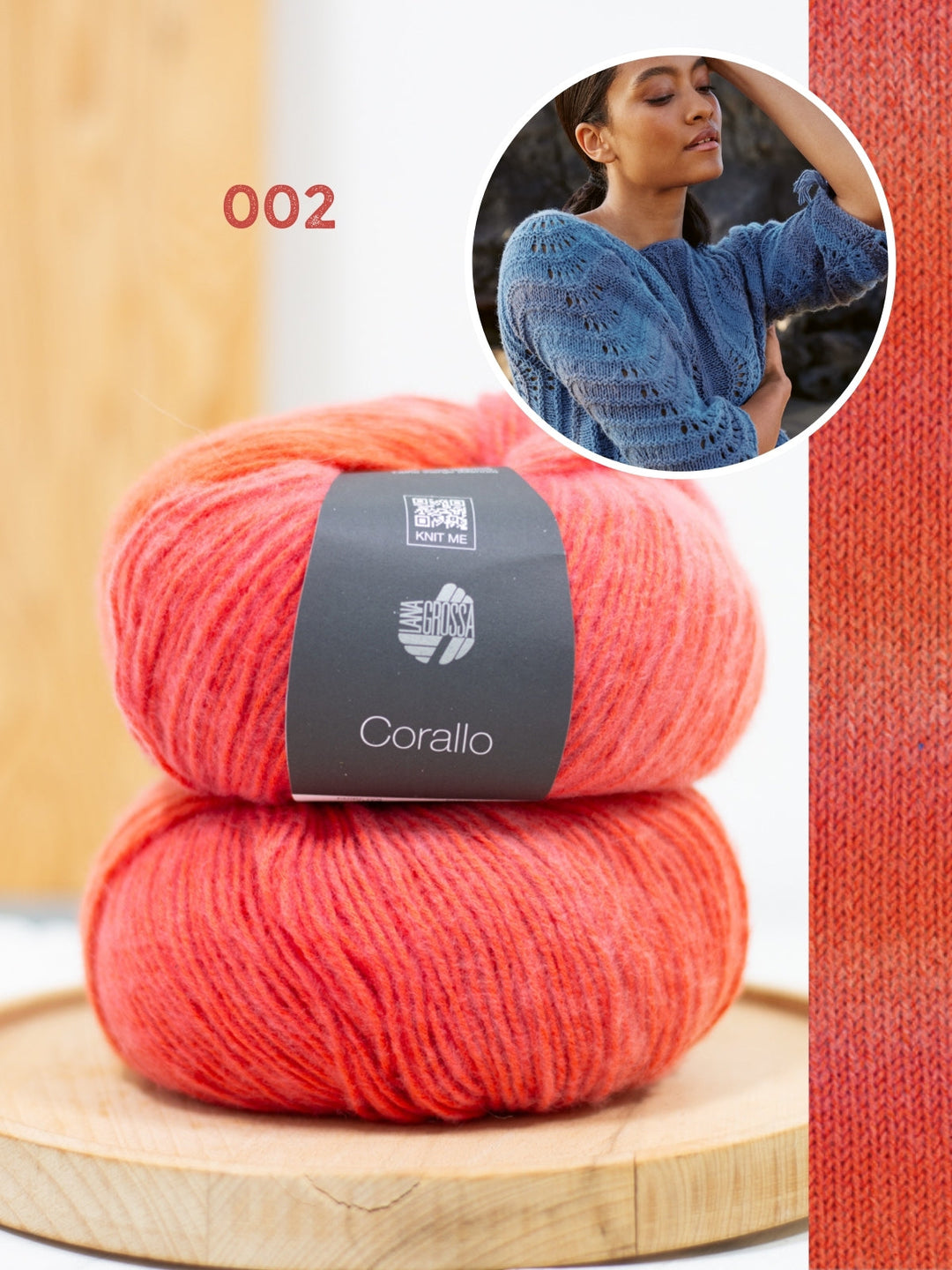 Strickpaket Corallo Quer gestrickter Pullover