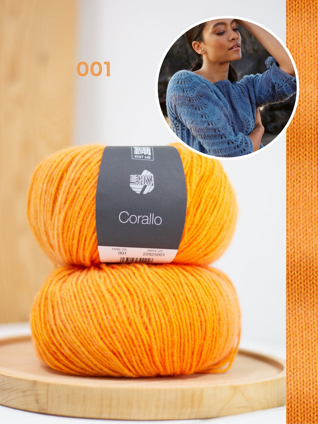 Strickpaket Corallo Quer gestrickter Pullover