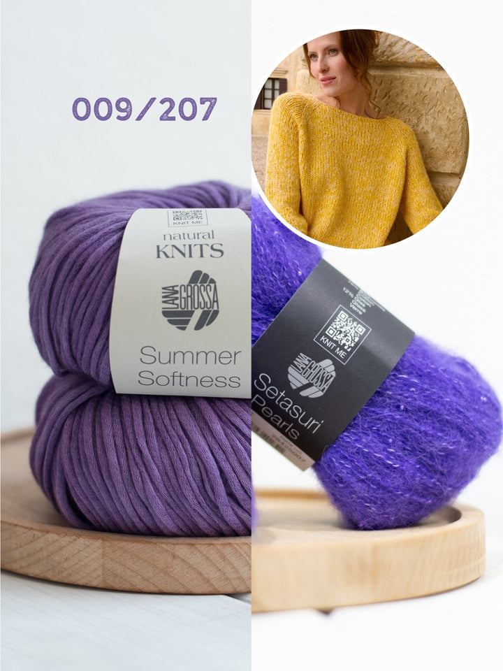 Strickpaket Summer Softness Setasuri Pearls Kurzarmpulli
