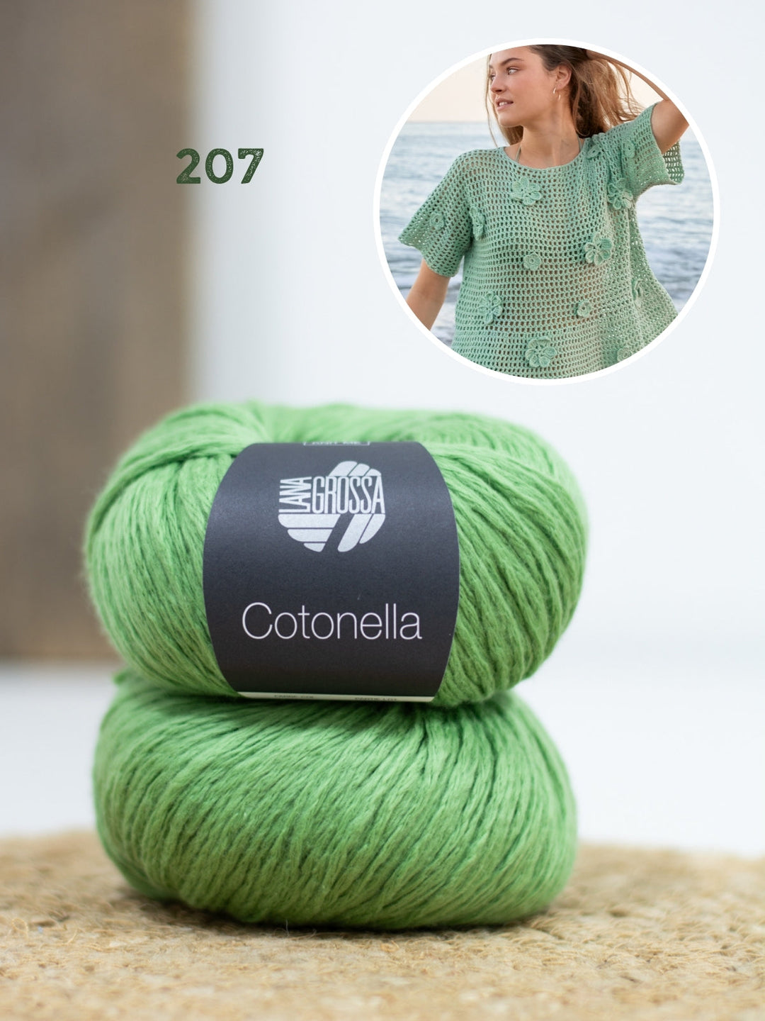Häkelpaket Cotonella Shirt mit Blüten