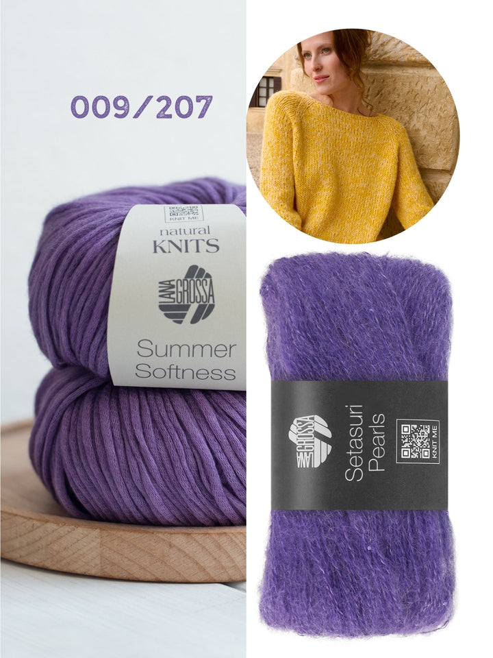 Strickpaket Summer Softness Setasuri Pearls Kurzarmpulli