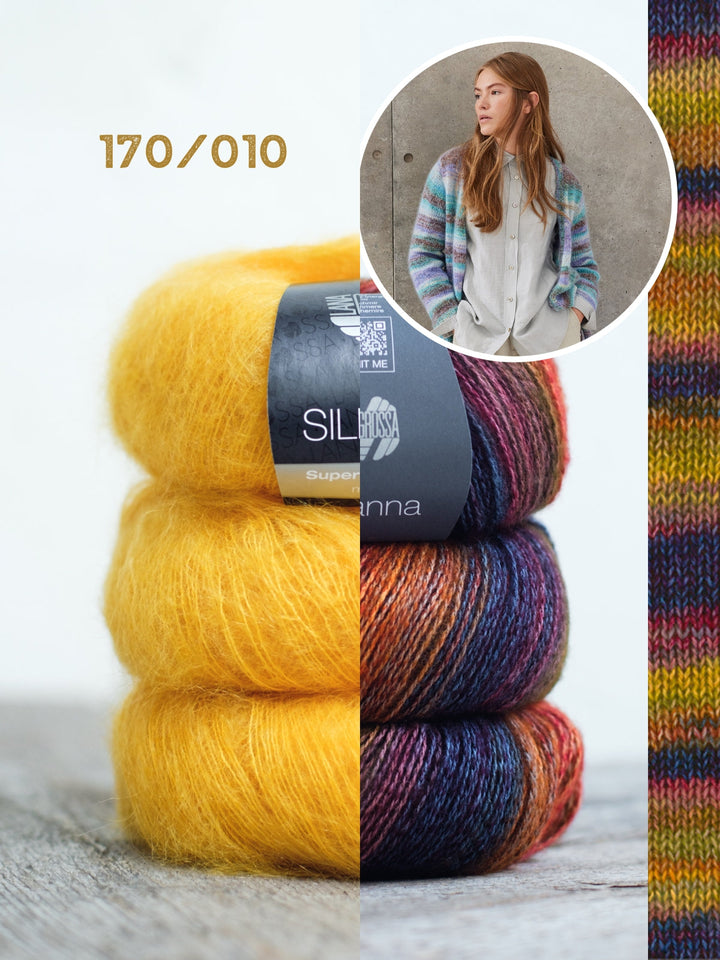 Strickpaket Gianna Silkhair Longjacke