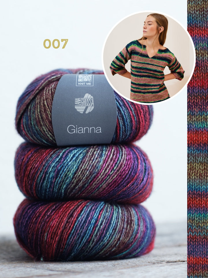Strickpaket Gianna Longshirt mit Schlitzen