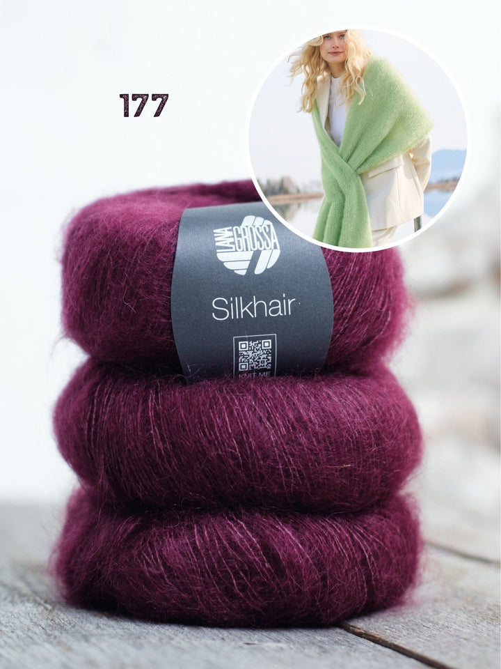 Strickpaket Silkhair Schal
