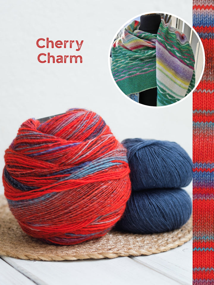 Strickpaket Lizas Tuch New Waves - Gomitolo Ecopuno